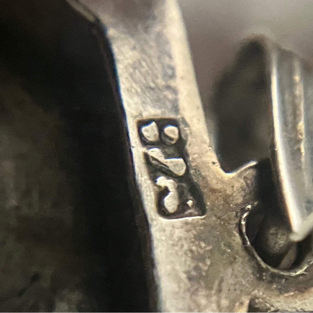 Vintage Sterling Engraved Rectangular Locket Pend… - image 7